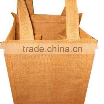 4 Bottle Natural Jute Wine bag