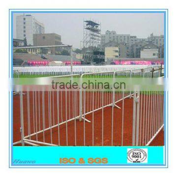 Galvanized steel tube pedstrain barrier fence/ portable fence