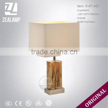 DIY Tree Root Resin Luxury Unique Amber Table Lamps Modern Hotel Table Lamp photo-3