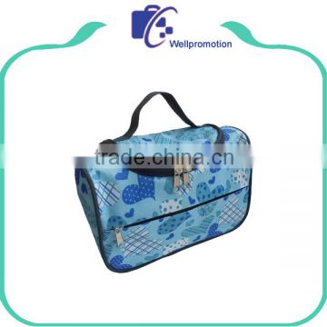 Promotional custom polyester portable travel cosmetic bag                        
                                                                                Supplier's Choice