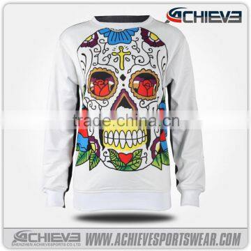 Wholesale Round Neck Pullover Jacket, Custom 3d Sublimation Cheap Pullover Couple Hooded Sweatshirt photo-2