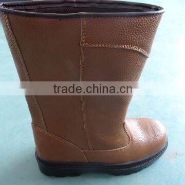 2014 new design high cut electric industry safety boots with rubber sole