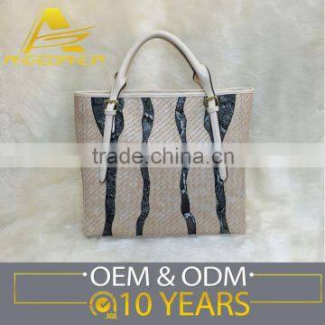 Custom-made 2016 Fashion Women Tote bag Pure Leather handbag cheap price Wholesale