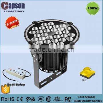 CE RoSH 5years high power flood lighting led, outdoor 100W watt led flood light