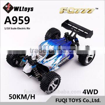 WLtoys A959 4WD RC Speed racing remote control car 1/18 2.4G Buggy High Speed RC Car