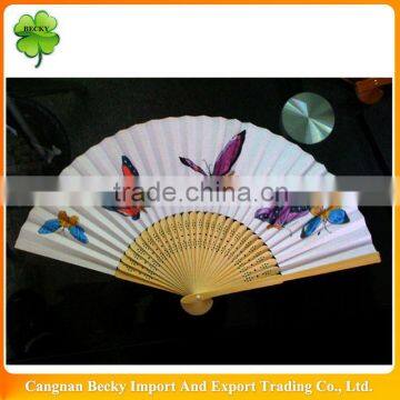 2014 high quality New designs advertising hand fan