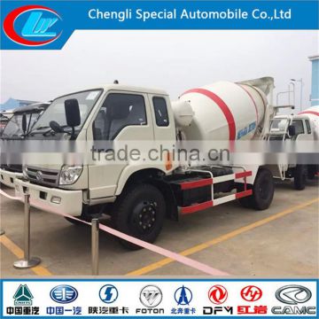 Best manufactures in China FOTON Forland 4x2 mini mixer truck