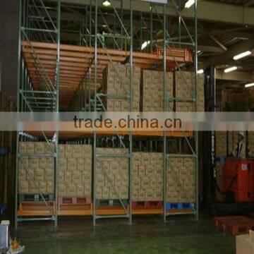 GZC-Push back racking system with wheels and rollers double or triple your storage