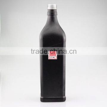 Wholesale black paint bottles 750ml food oil bottles champagne wine bottles