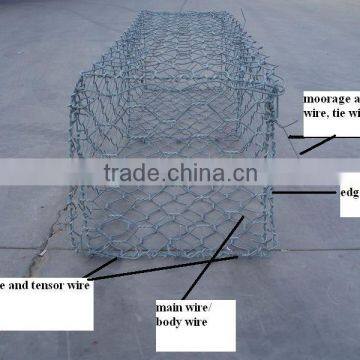 Hexagonal gabion box,hexagonal gabion wire, galvanized gabion wire