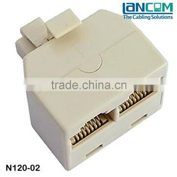Lancom Fast delivery competitive Price Cat 5e Coupler, 8P8C Duplex Adaptor (Male/2xFemale)