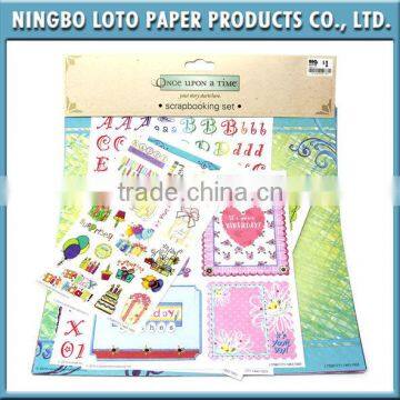 Lovely Scrapbooking Set Paper Stickers