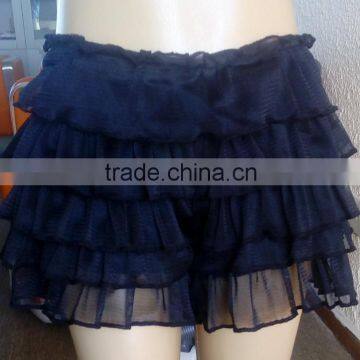 3 Colors 100% Polyester Sexy Ruffle Women Leggings photo-3