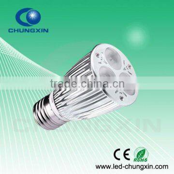 High power 3x3W e27 LED lamp (Replacement for 50W halogen)