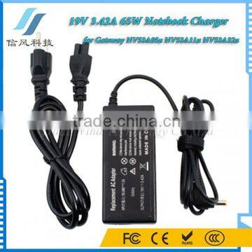 19V AC Adapter for Gateway NV53A05u NV53A11u NV53A32u Laptop Charger