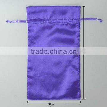 Alibaba New Design Cheap Popular Rectangle Blue Custom Printed Satin Bags For Jewellery