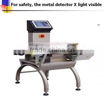 Full-automatic weight checker combine food metal detector