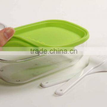 BPA Free Plastic Lunch Box With Silicone Inner Lid for Children photo-5