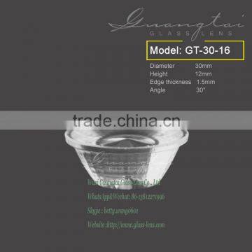 glass lens for downlight, suitable for 10W-30W integrated chip, (GT-30-16)