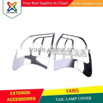 2014 TOYOTA YARIS(SEDAN) CHROME TAIL LAMP COVER CAR ACCESSORIES