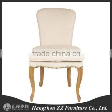 France Solid wood Uphostered si design modern fabric dining chair