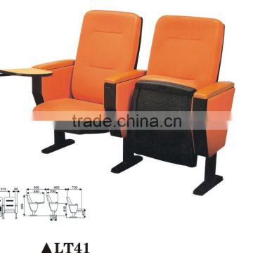 Orange 2-seater ergonomic Theatre auditorium seating LT41