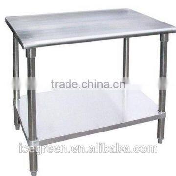 Stainless Steel Food Prep Worktable With Wheel