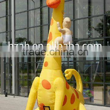 Inflatable Giraffe with Baby for Outdoor Decoration