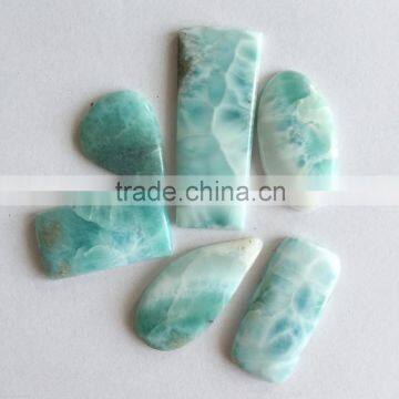 Natural Larimar Blue Cabochon Lot Loose Semi Precious Gemstones