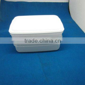 three layer plastic food container food storage