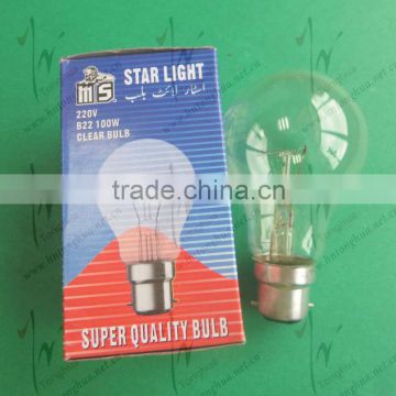 220V B22 100W Clear Bulb, Super Quality Bulb