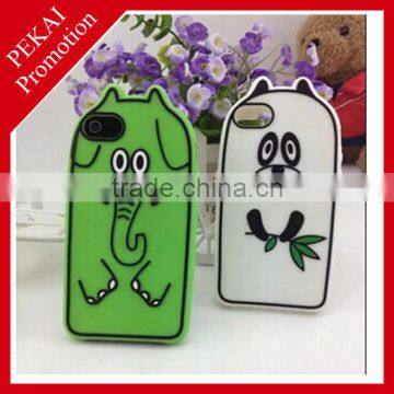 Cartoon Silicone Case For mobile phone with chain