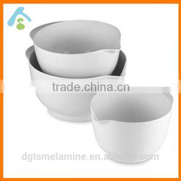 Multi purpose colander melamine mixing bowl