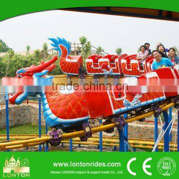 Theme Park Games For Sale Children Ride Mini Roller Coaster Dragon