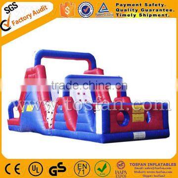 Combo slide inflatable obstacle course challenge A5038