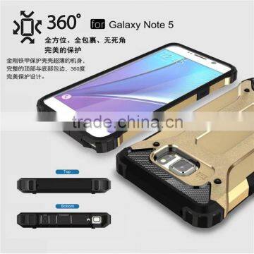 Hybrid Armor Style Dual Layer Rugged TPU+PC Case Cover for Samsung Note 5, for Samsung Note 5 Combo Case