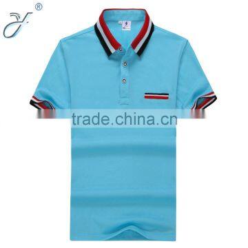 Factory Wholesale Light Blue Polo Shirt Custom Polo T Shirts