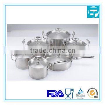 12pcs luxurious stainless steel cookware set