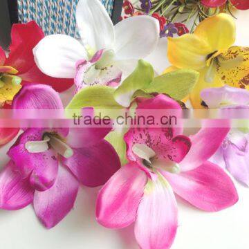 Artificial Cymbidium Hair Flower Orchid Flowers Hair Clip