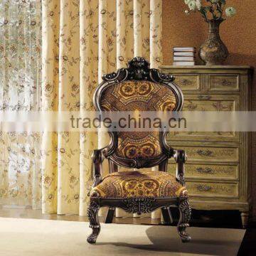High Class With Good Quality Living Room Classical Fabric Chair photo-4