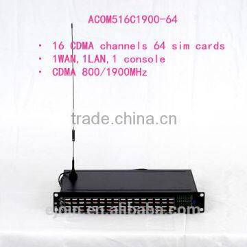 SIM 64 CDMA Gateway 16 port gsm voip gateway with imei change