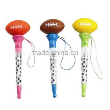Novelty Flash Plastic Ball Pen Ball Shape