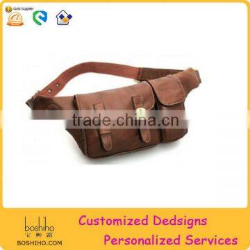 fashion leather waist bag for sport