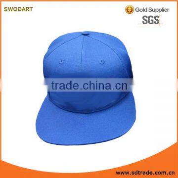 blue Customize high quality 6 panels embroidery custom snapback hats