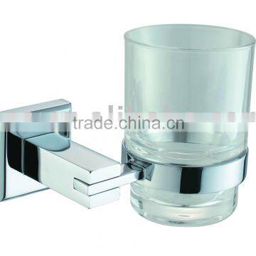 brass material chrome finish square toothbrush holder 08/5506