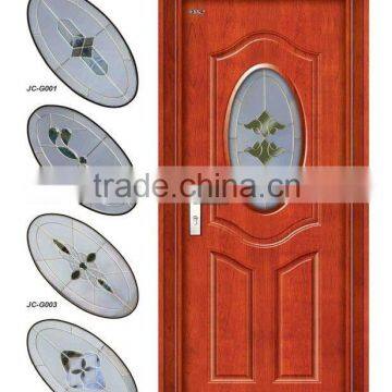 2015 latest half glass interior wood doors