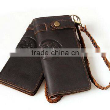 vintage men's business wallets high grade pure cowhide leather wallet