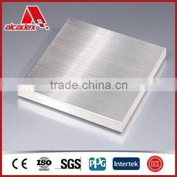 High quality Silver brushed aluminum composite panel brush aluminum color