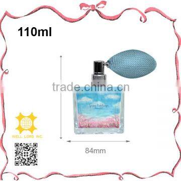 Colorful Sprinkle Dots Perfume Glass Atomizer With Royal Blue Bulb