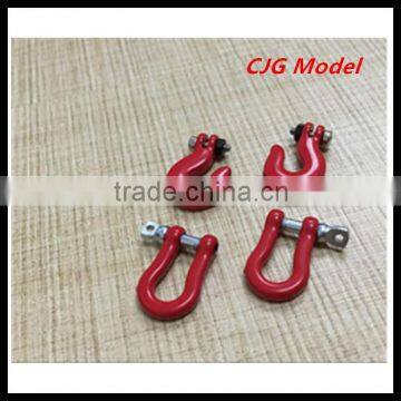 rc car tools accessories billet machined tow shackle for model 1/10 red